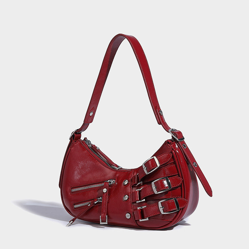 Denim Underarm Bag American Retro - Bellarte Enchanté Denim Underarm Bag American Retro